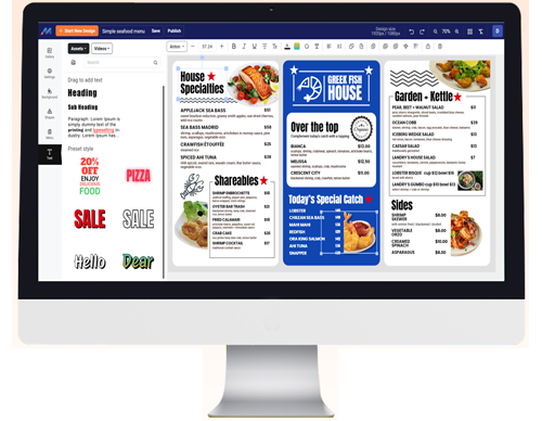 Choose a readymade digital menu template and customize as per your needs | MenuRepo digital menu maker