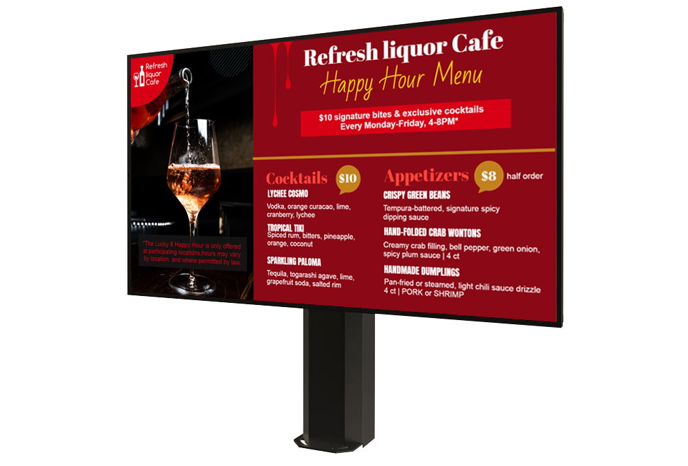 MenuRepo | Affordable digital menu board solutions for bars and pubs