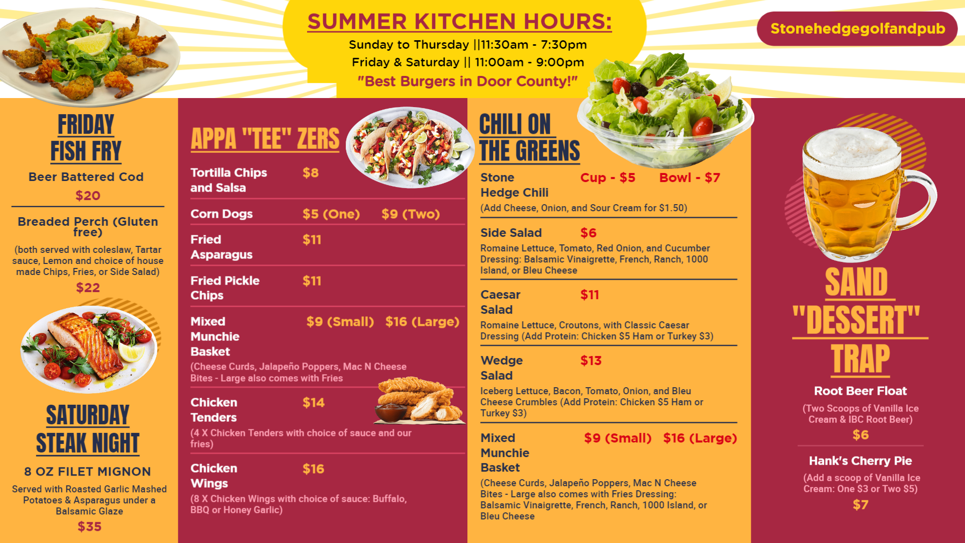 SUMMER MENU