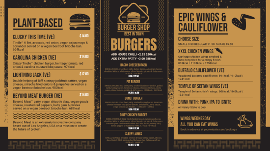 Burger menu