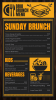 Brunch menu