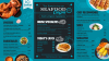 Seafood dinner Menu Design Idea