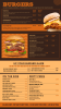 Editable Best Burgers Digital menu Template