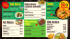 Bright Lebanese food menu design