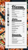 Elegant Simple Digital Pizza Menu Board Template