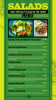 Elegant  Simple Digital Signage Salads menu Design