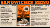 Sandwich Digital restaurant Menu Board design