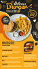 Burger offer menu design