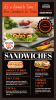 Best Sandwich Signage Menu Template