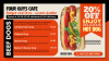 Simple Elegant Hot dog Signage menu Design