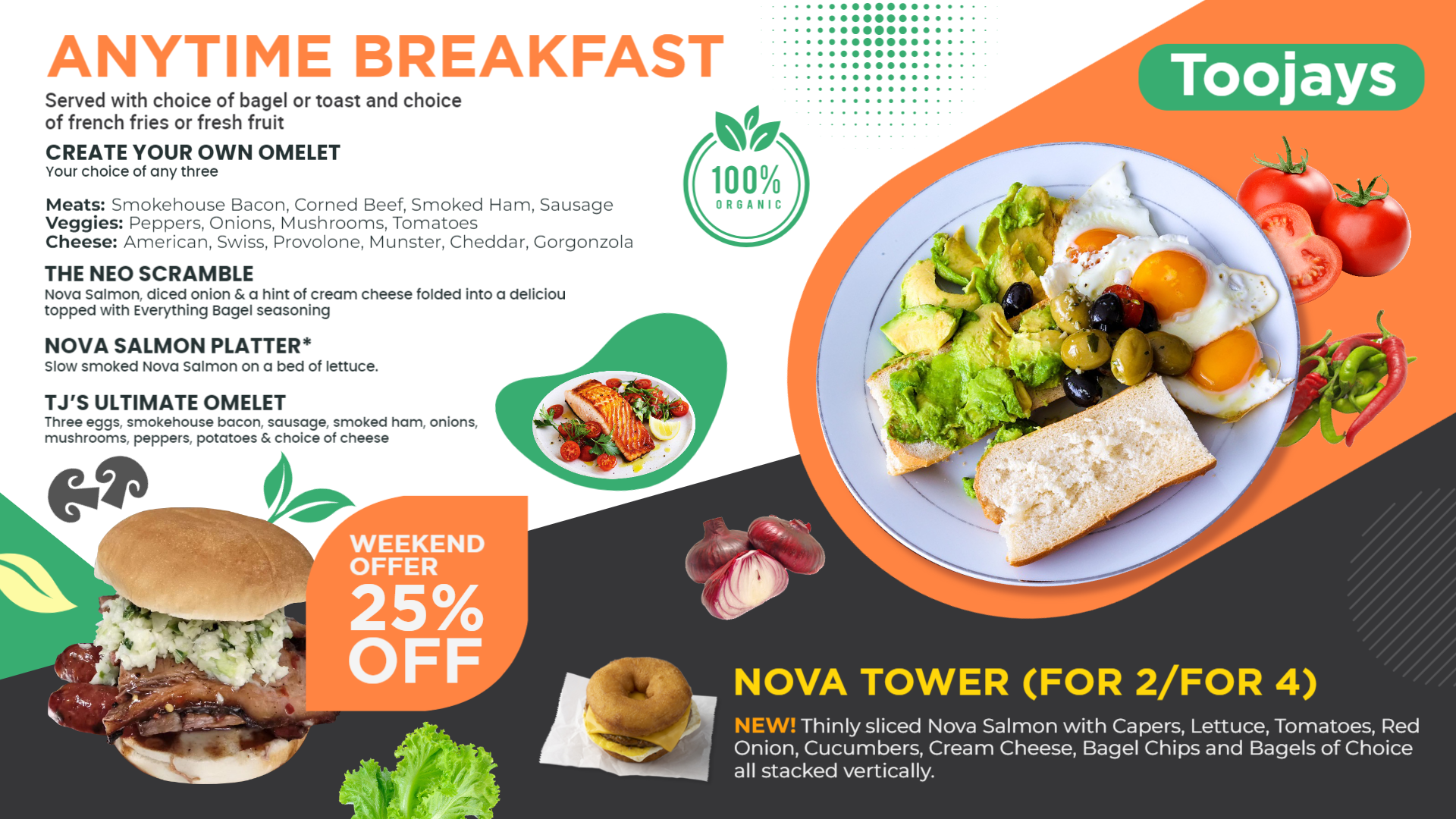 Free Breakfast menu Design for Your Menu Board