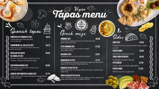 TAPAS MENU