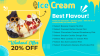 Simple ice cream menu design 