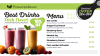 Awesome Smoothies digital menu board template