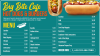 Free Editable Hot Dog Digital display Menu Design