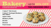 Simple Bakery Digital menu design Display