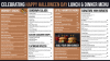 Celebrating Happy Halloween Day Lunch and Dinner menu