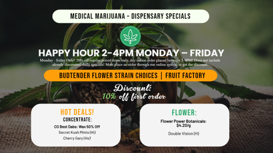 Happy Hour Cannabis Menu