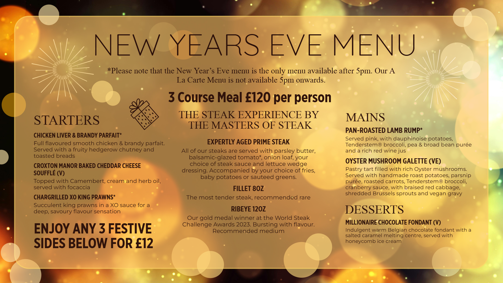 New year special menu