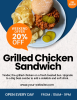 Grilled Chicken Sandwich Flyer Design