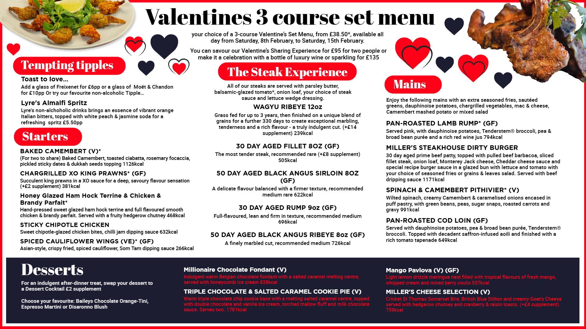 Valentine’s day Digital menu Ideas