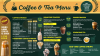 Beautiful coffee & tea menu design template